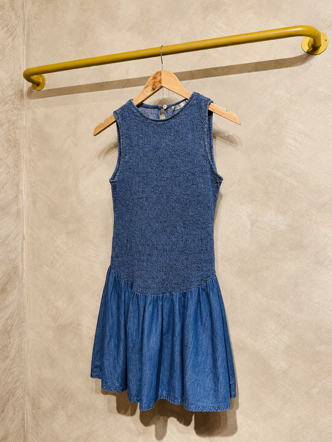 👗✨ ZARA SMOCKING DENIM DRESS ✨👗 view 2