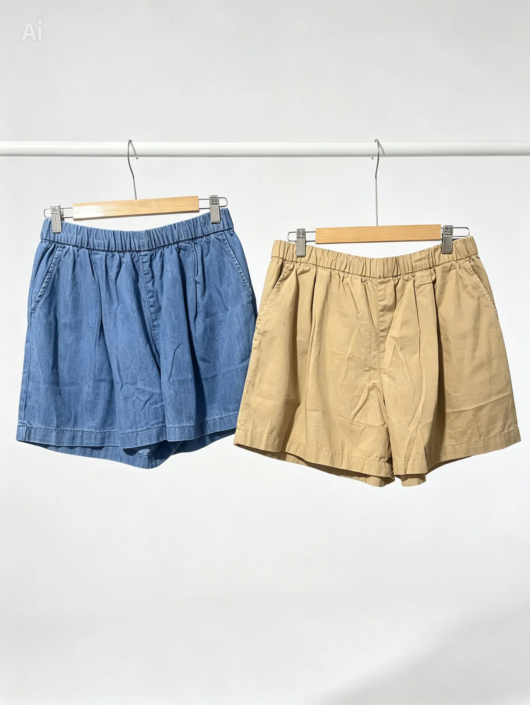 Uniqlo Soft Denim Shorts view 2
